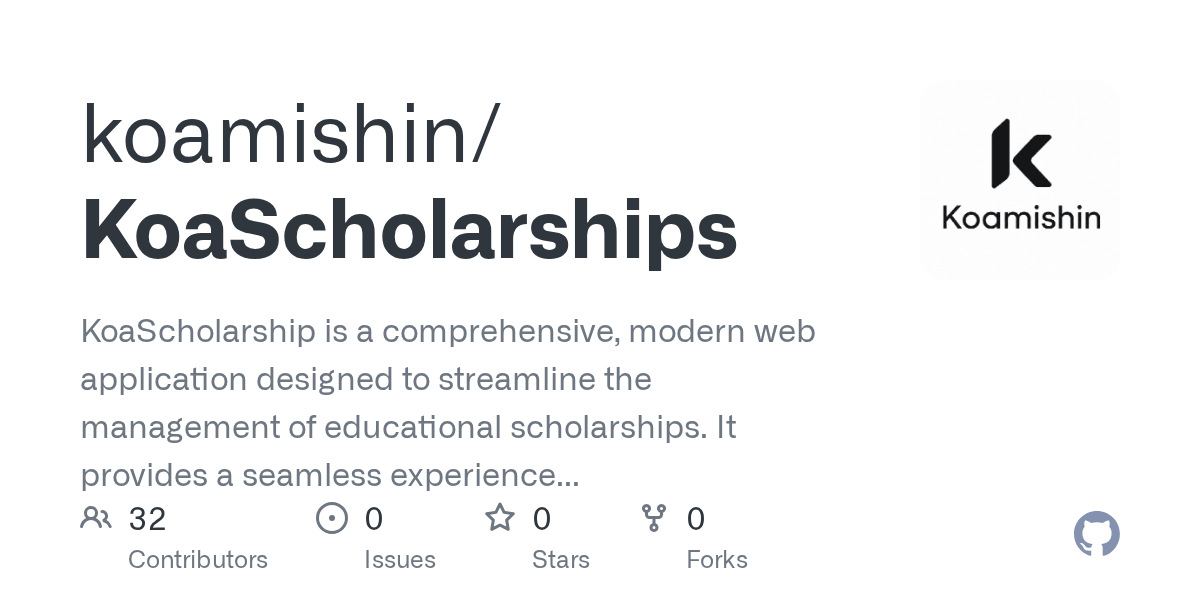 KoaScholarships repository social preview
